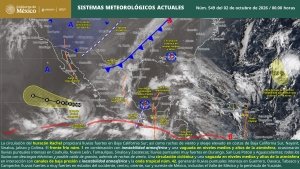 Lluvias muy fuertes a intensas originadas por el hurac&aacute;n Rachel, el frente fr&iacute;o n&uacute;m. 1 y la onda tropical n&uacute;m. 42