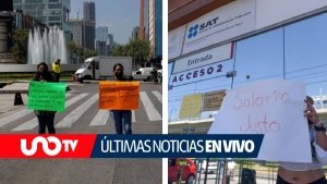 Paro nacional del SAT: trabajadores bloquean vialidades en CDMX