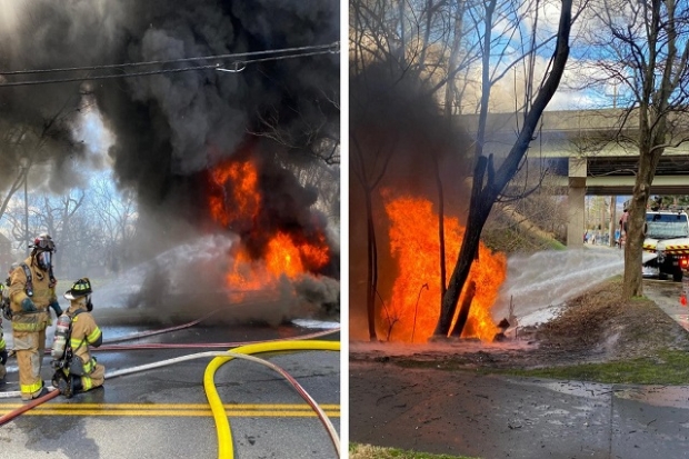 Explosión de pipa con combustible en Maryland
