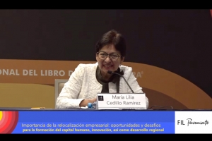 Participa la Rectora María Lilia Cedillo Ramírez en foro sobre la relocalización empresarial y el papel de las universidades