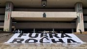 Protestan en Palacio de Gobierno contra Rocha Moya y piden la salida de todo su gabinete