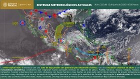 Lluvias intensas en zonas del occidente, Oriente y Sureste del pa&iacute;s, incluida la pen&iacute;nsula de Yucat&aacute;n