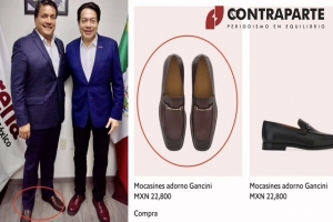 Julio Huerta presume zapatos Ferragamo de 22 mil pesos