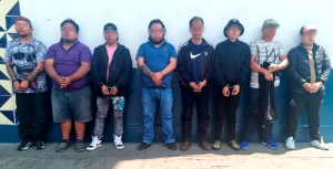 Detiene SSP a ocho hombres que robaron boletas en Tlapanalá