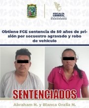 Obtiene FGE sentencia de 50 a&ntilde;os de prisi&oacute;n por secuestro agravado y robo de veh&iacute;culo