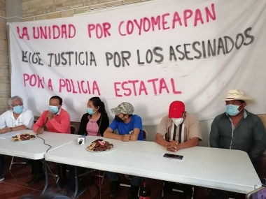 Exigen justicia para los activistas asesinados en Coyomeapan