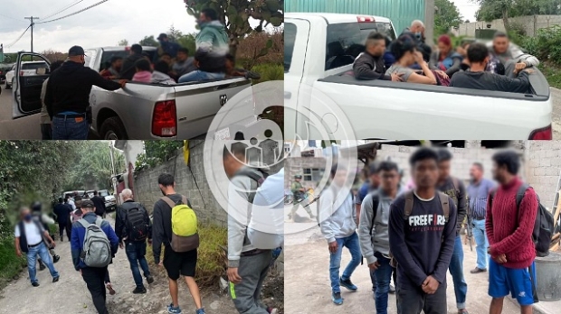 Fiscalía de Puebla asegura a 23 migrantes en Acajete