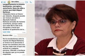 Confirma Verónica Vélez persecución de Barbosa contra periodistas