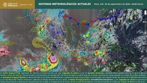 El hurac&aacute;n Polo ocasionar&aacute; lluvias puntuales torrenciales en Sonora, puntuales intensas en Sinaloa y puntuales muy fuertes en Baja California Sur, Chihuahua y Nayarit
