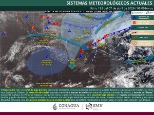 Lluvias puntuales muy fuertes en Chiapas