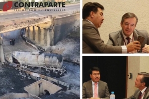 Realizan análisis estructural del puente donde explotó una pipa