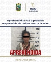 Aprehendió la FGE a probable responsable de delitos contra la salud
