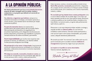 Acusa Natalia Su&aacute;rez violencia pol&iacute;tica de Ignacio Mier