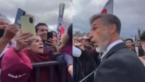 “Oportunista, traidor” increpan a Sergio Mayer en la toma de protesta de Claudia Sheinbaum