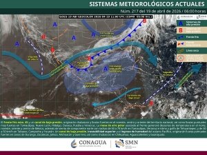 Lluvias muy fuertes en Tamaulipas, Nuevo Le&oacute;n, Hidalgo, Oaxaca, Puebla y Veracruz