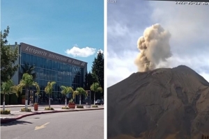 Cierra operaciones Aeropuerto de Puebla por caída de ceniza volcánica
