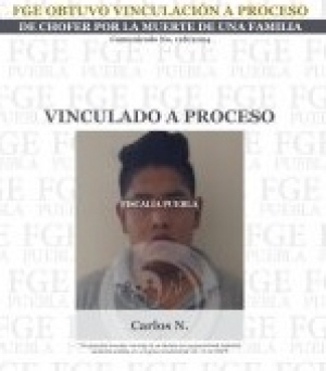 FGE obtuvo vinculación a proceso de chofer asesino de una familia