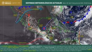 Lluvias intensas en Puebla, Veracruz, Oaxaca, Chiapas, Campeche y Quintana Roo