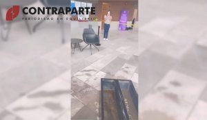 Nuevamente exhiben goteras en el Congreso de Puebla
