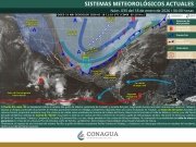 Evento de "norte" fuerte a muy fuerte en el Golfo de M&eacute;xico, e intenso en el Istmo y Golfo de Tehuantepec.