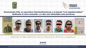 Desmantela FGE, en operativo interinstitucional, a la banda &ldquo;Los Ingobernables&rdquo; dedicada al narcomenudeo y robo; son detenidas seis personas