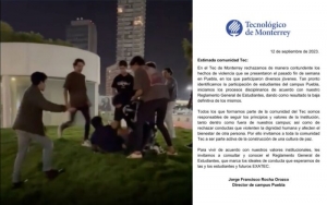 Expulsa Tec de Monterrey a dos alumnos que participaron en agresión en la Estrella de Puebla