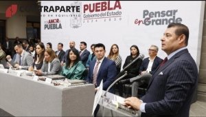 Puebla litiga indemnización por 640 mdp a empresa corrupta: Armenta