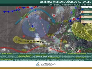 Lluvias puntuales intensas en Jalisco, Colima, Michoacán, Guerrero, Oaxaca, Chiapas y Veracruz