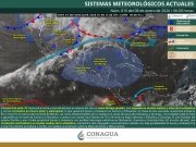 Posible ca&iacute;da de nieve o aguanieve en zonas serranas de Sonora y Chihuahua, as&iacute; como vientos muy fuertes en Baja California, Chihuahua y Durango