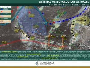 Lluvias puntuales intensas en San Luis Potosí, Jalisco, Colima, Michoacán, Querétaro, Hidalgo, Puebla, Guerrero y Veracruz