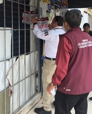 Clausuran dos puestos semifijos que vend&iacute;an alcohol sin permiso en la Unidad San Bartolo