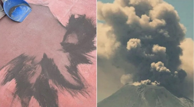 Cae Ceniza en Puebla Hoy Tras Actividad del Volcán Popocatépetl