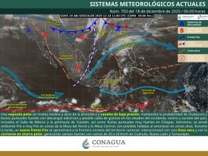 Lluvias puntuales muy fuertes en zonas de Chiapas