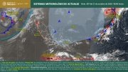 Se prev&eacute;n lluvias puntuales intensas en zonas de Veracruz y Oaxaca, as&iacute; como lluvias puntuales muy fuertes en zonas de Tabasco y Chiapas
