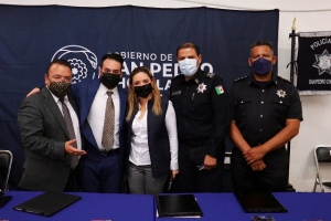 San Pedro Cholula firma convenio con la UAHM para becar a policías municipales