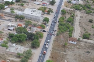 Por aire y tierra, se refuerza la vigilancia en carretera federal Puebla-Tehuac&aacute;n