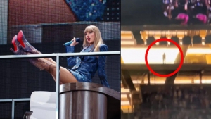 Aparece una figura misteriosa durante concierto de Taylor Swift en Madrid