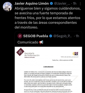 SEGOB anuncia severo frío invernal