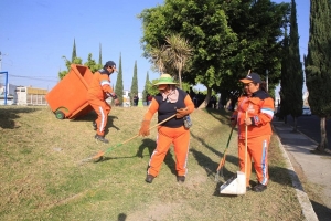 Suman más de 2 mil intervenciones de mantenimiento en parques públicos de Puebla capital