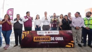 Presenta Pepe Chedraui Tren Capitalino de Pavimentaci&oacute;n