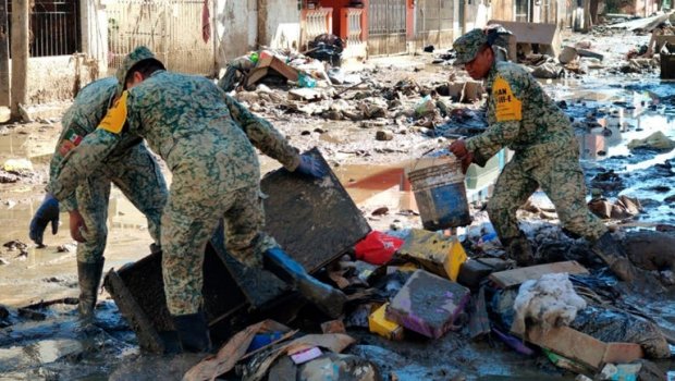 Defensa despliega casi nueve mil elementos para auxiliar a población en cinco estados tras lluvias