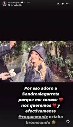 Mónica Noguera responde a Andrea Legarreta al hablar sobre la supuesta boda con Erik Rubín