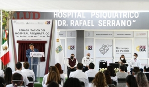 Entrega Barbosa la rehabilitación del Hospital Psiquiátrico El Batán
