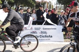 Primera Rodada Por Amor a Puebla une a ciclistas con Alejandro Armenta