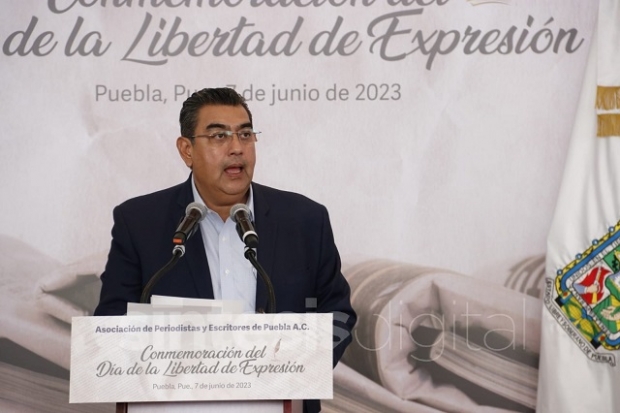 En Puebla se respeta la libertad de expresión: Sergio Céspedes