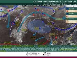 Se pronostican lluvias fuertes en Sonora, Sinaloa y Chihuahua, as&iacute; como vientos fuertes en el noroeste, norte y noreste de M&eacute;xico