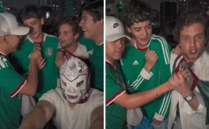 Tremenda borrachera, pero con causa; aficionado se vuelve viral por dar un mensaje social en plena fiesta
