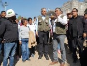 Supervisa Pepe Chedraui rehabilitaci&oacute;n de Puente Vehicular en San Pablo Xochimehuacan