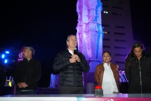 Inaugura Pepe Chedraui mantenimiento integral de la Fuente de los Frailes