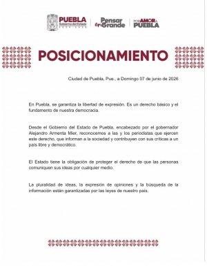 Gobierno de Puebla reafirma compromiso con la libertad de expresi&oacute;n